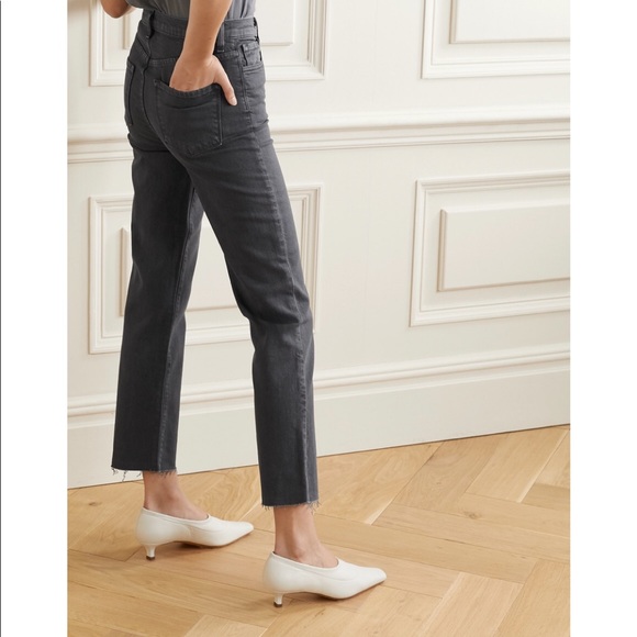 Jules distressed high-rise straight-leg jeans - Picture 3 of 4